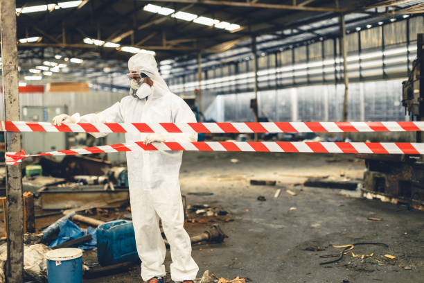 Professional Infectious Disease Decontamination technician working in Harrisonville, NJ